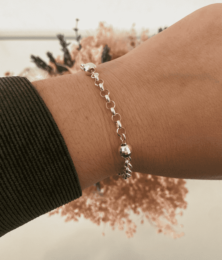 Pulsera bolas facetadas - Ref: 3412