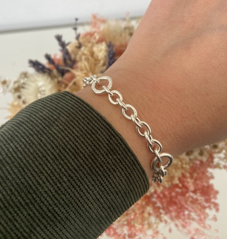 Pulsera eslabones gruesos redondos - Ref: 3511