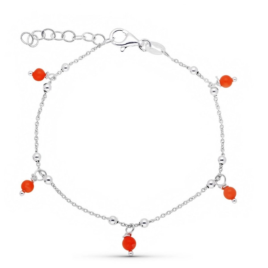 Pulsera bolitas y corales - Ref: 3536