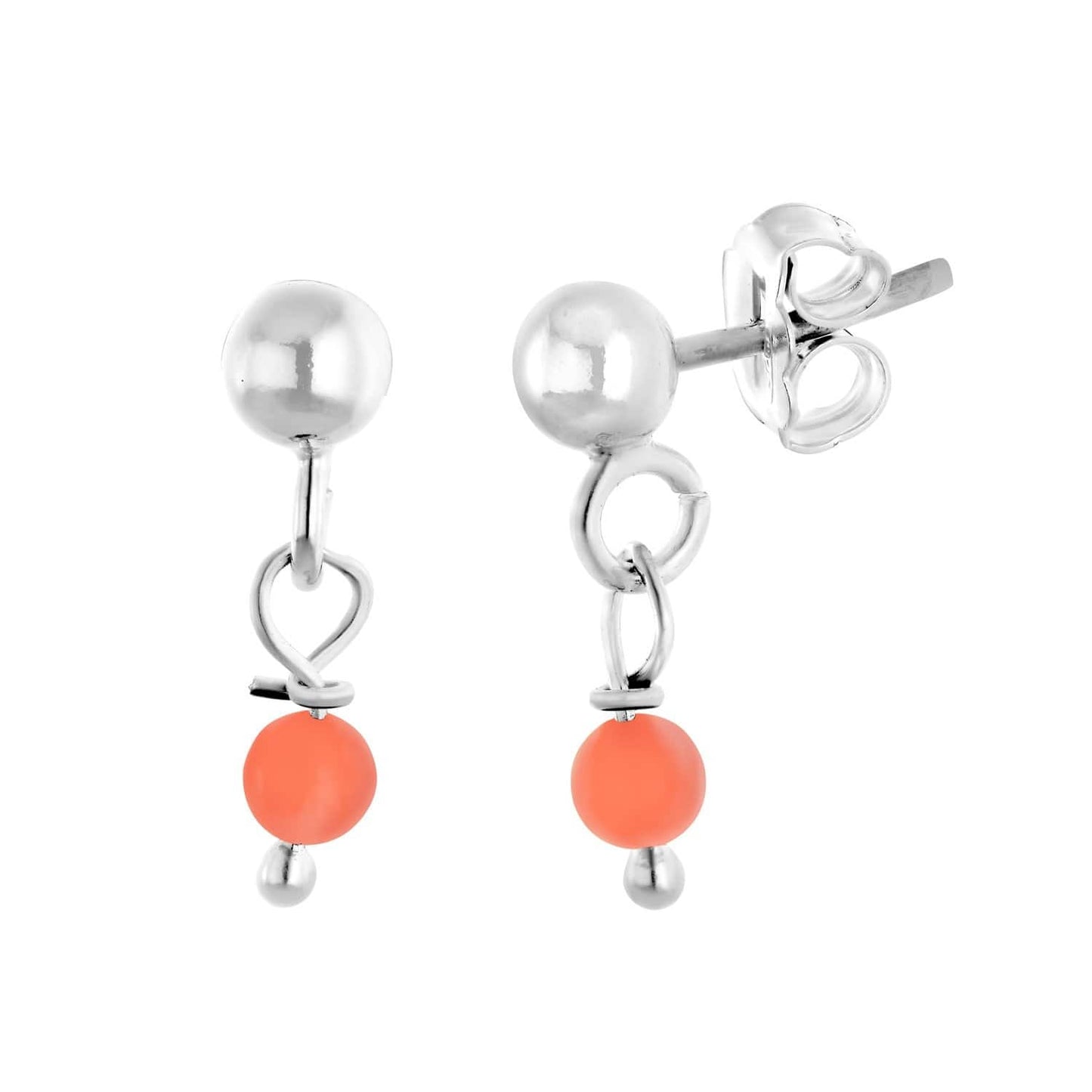 Pendiente coral - Ref: 4177