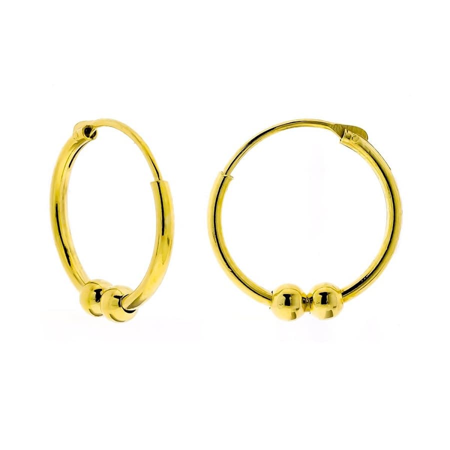 Aros Bolitas Chapados - Ref: 8082/100