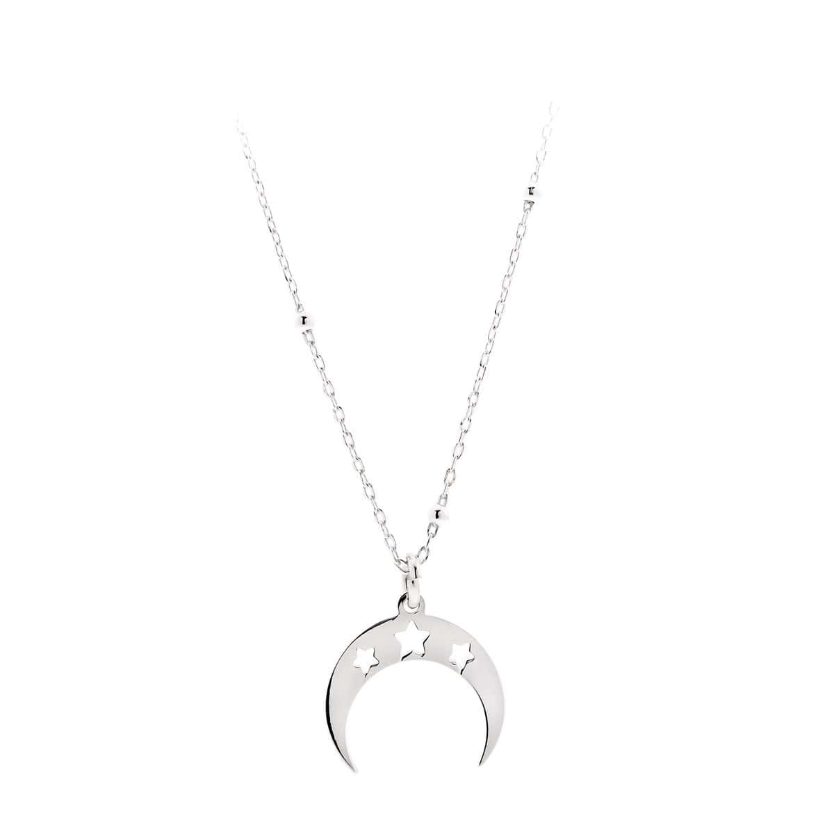 Collar Luna Invertida y Estrellas - Ref: 7026