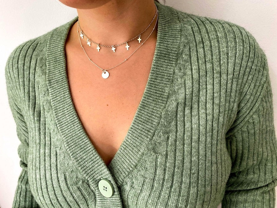 Collar Mini Cruces - Ref: 7166