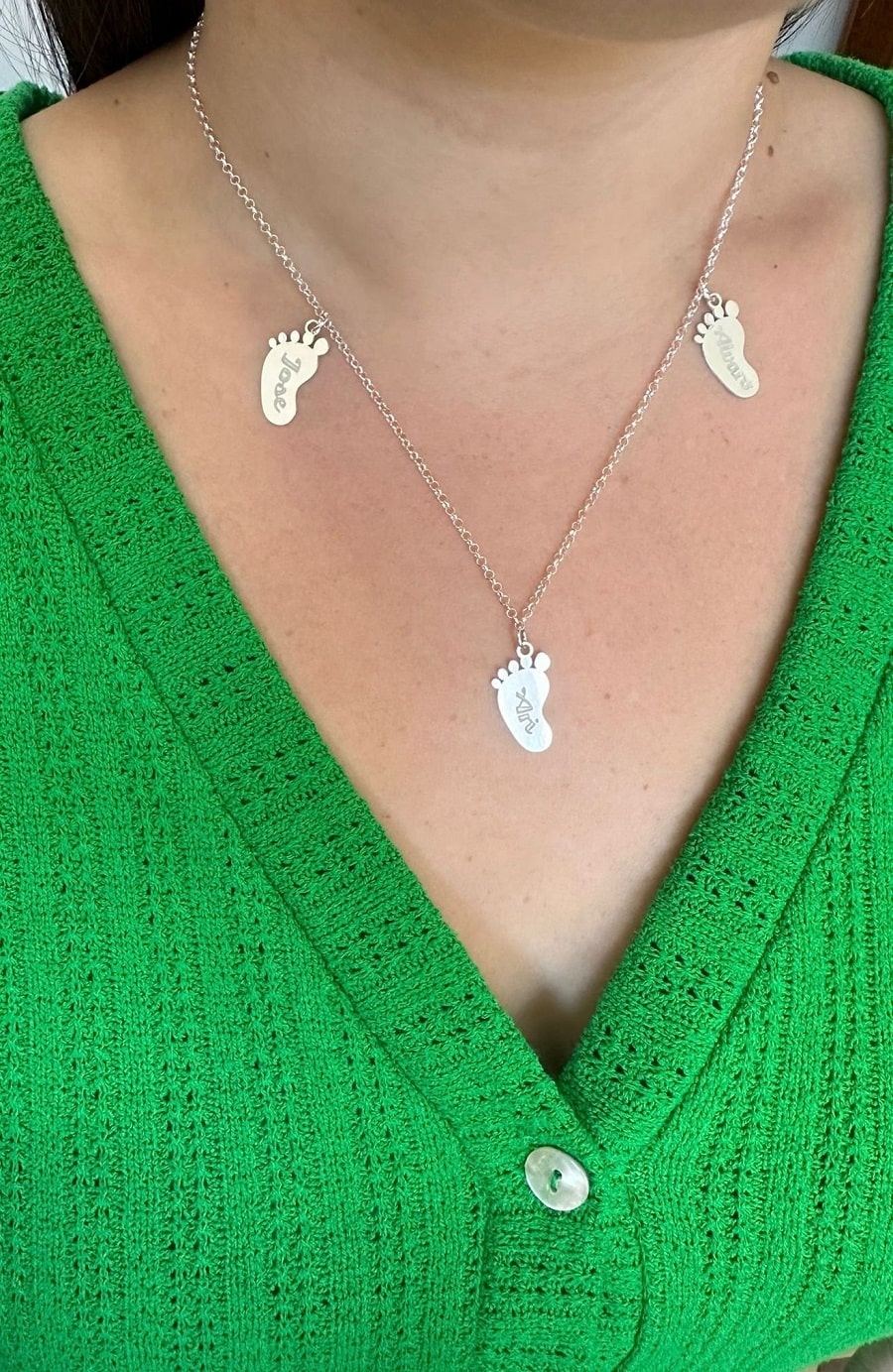 Charm Huella de pie personalizado