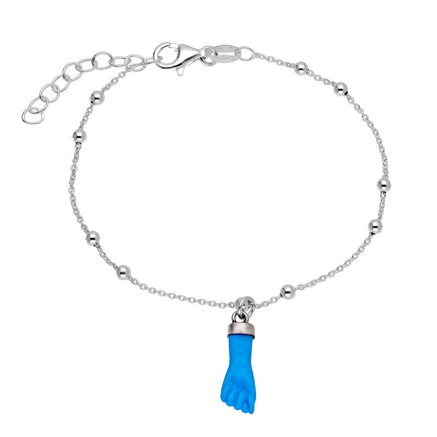 Pulsera manita azul - Ref: 3622
