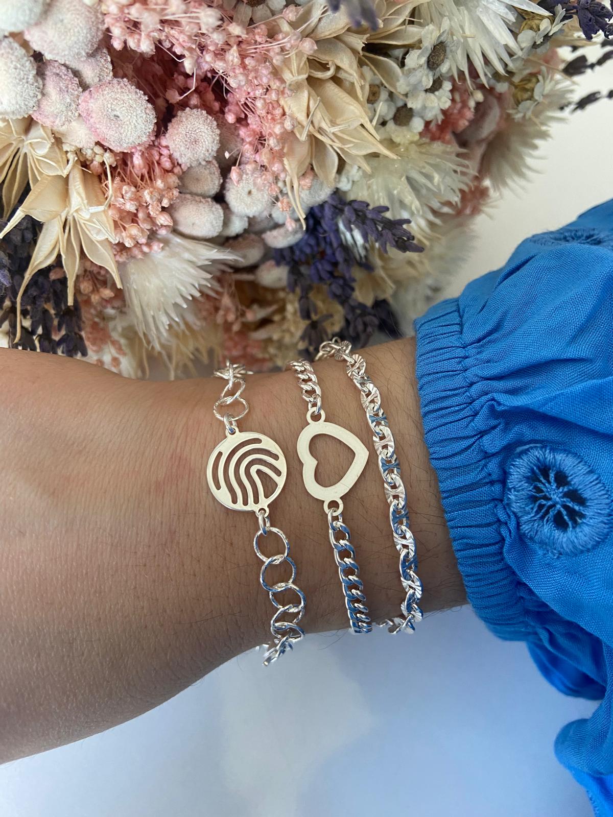 Pulsera Corazón Hueco - Ref: 3580
