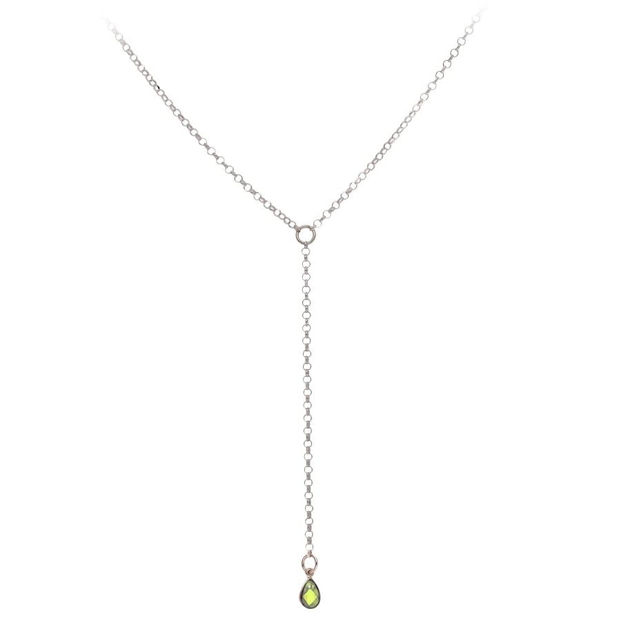 Collar Circonita Peridoto - Ref : 7355